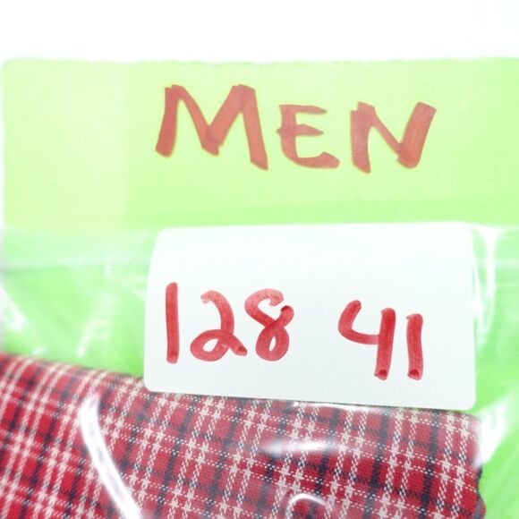 Eddie Bauer Shirt Mens Large Red Check Cotton Short Sleeve Classic Button-Down - Picture 6 of 6